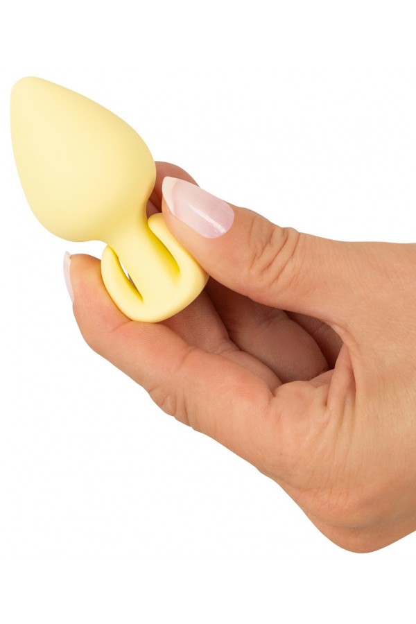 Plug Anal Cuties en Silicone Jaune