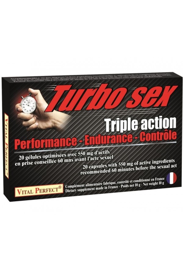 Turbo Sex pour Homme 20 gélules