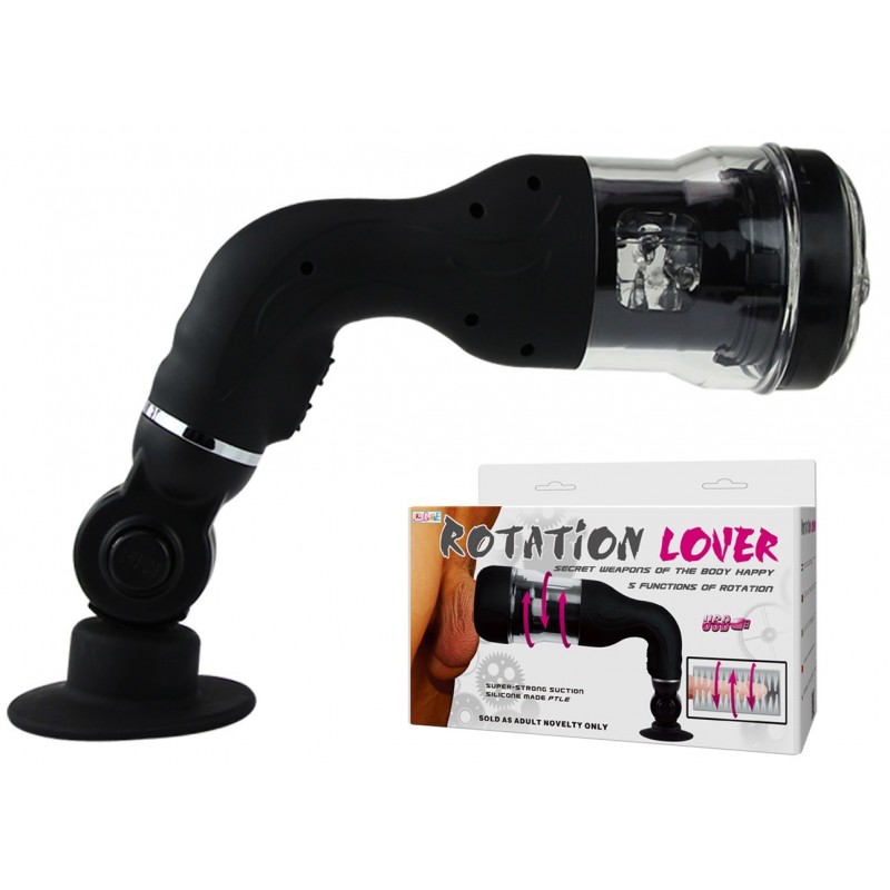 Masturbateur avec ventouse Rotation Lover