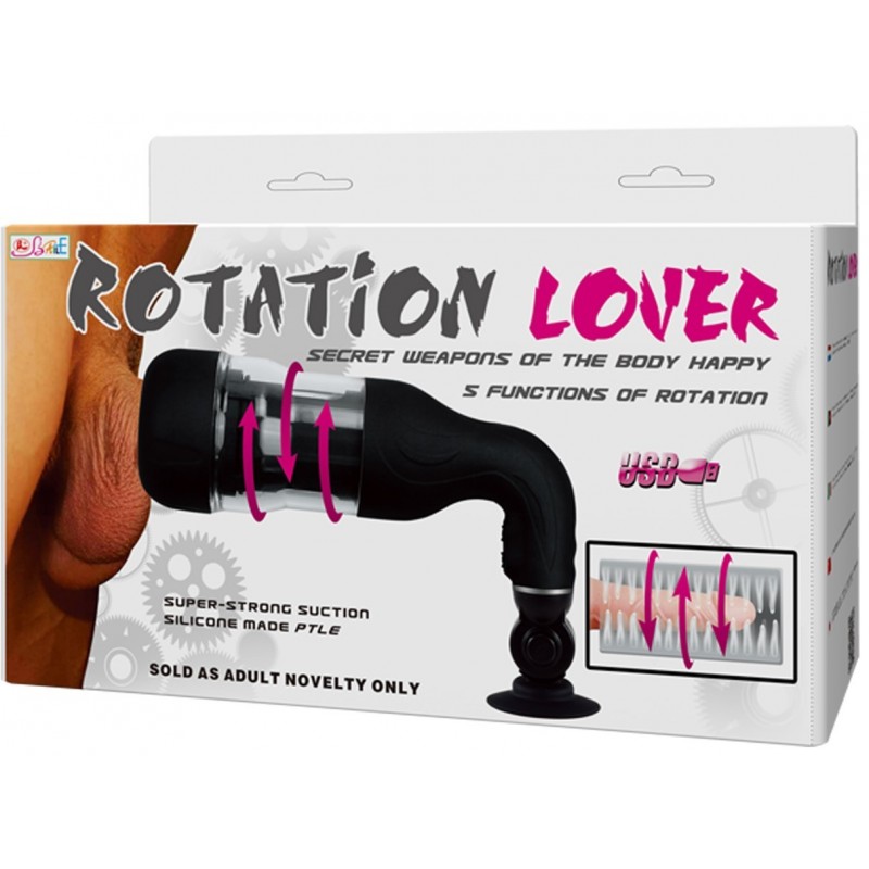 Masturbateur avec ventouse Rotation Lover