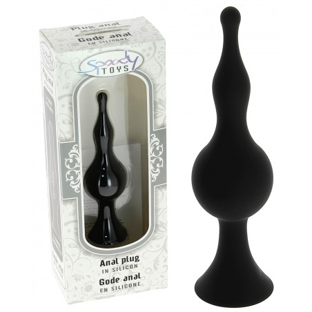 Gode anal a ventouse en silicone Medium 12 cm