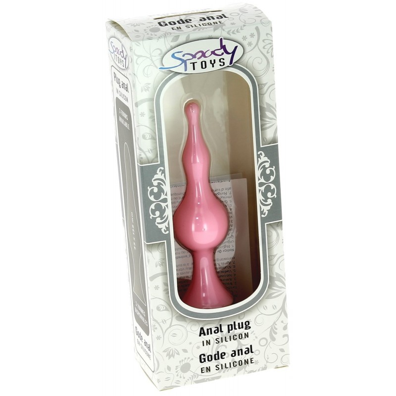 Gode anal a ventouse en silicone Medium 12 cm