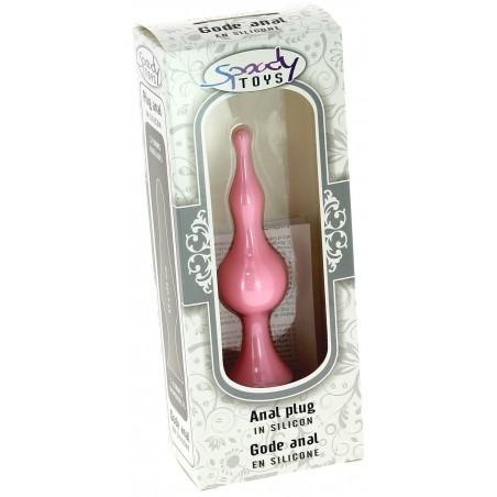 Gode anal a ventouse en silicone Medium 12 cm