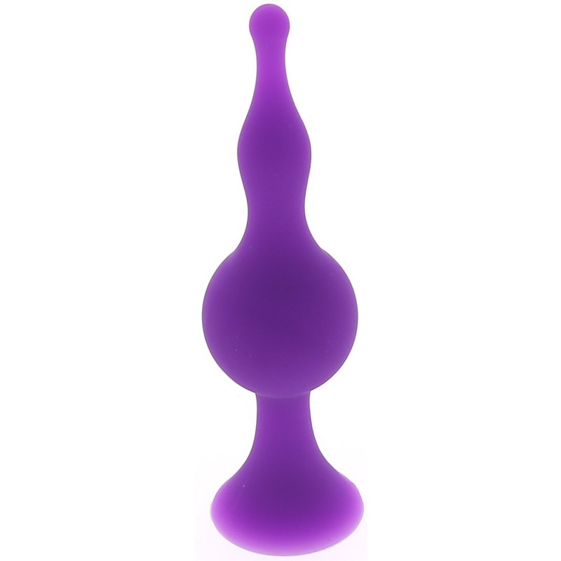 Gode anal a ventouse en silicone Medium 12 cm