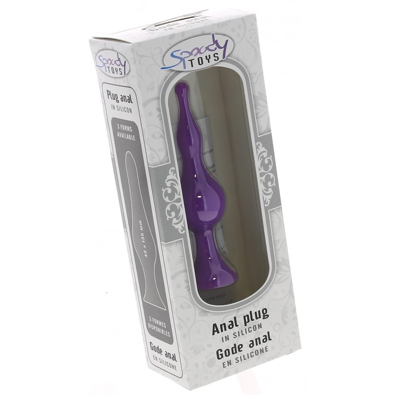 Gode anal a ventouse en silicone Medium 12 cm