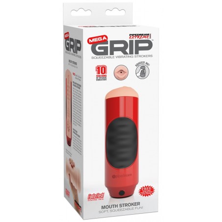 Masturbateur Vibrant Mega Grip Bouche