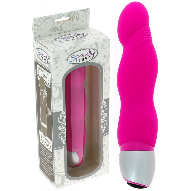 Vibromasseur semi réaliste en silicone 7 vitesses