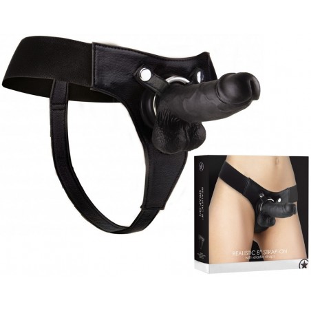 Gode ceinture réaliste 20 cm