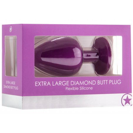 Gode Anal en Silicone Extra Large Diamond