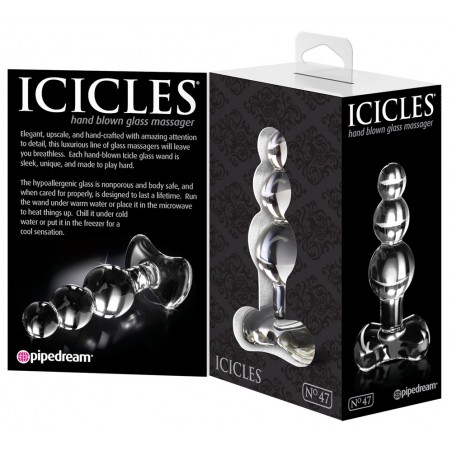 Plug Anal en Verre Icicles No. 47