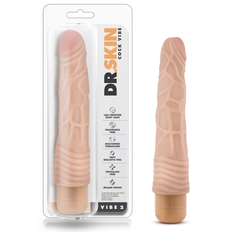 Vibromasseur Réaliste DR Skin N°2 22,5 cm