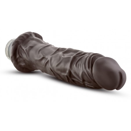 Vibromasseur DR Skin Vibe 8 Chocolat 24 cm