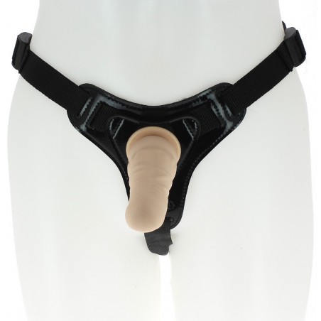 Gode ceinture réaliste en silicone 14 cm