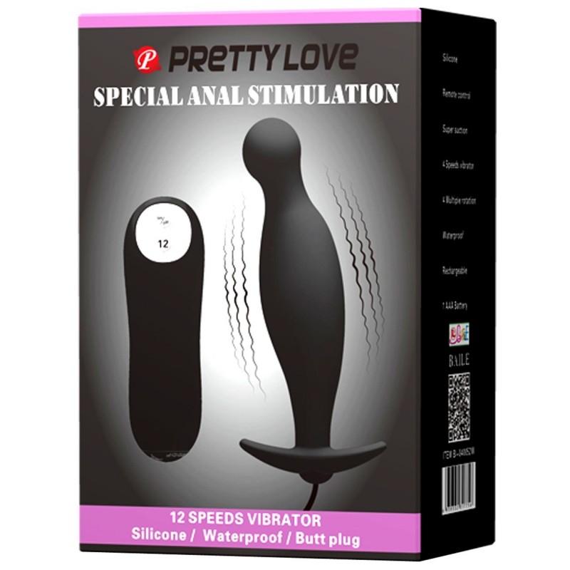 Vibromasseur Anal Pretty Love en silicone