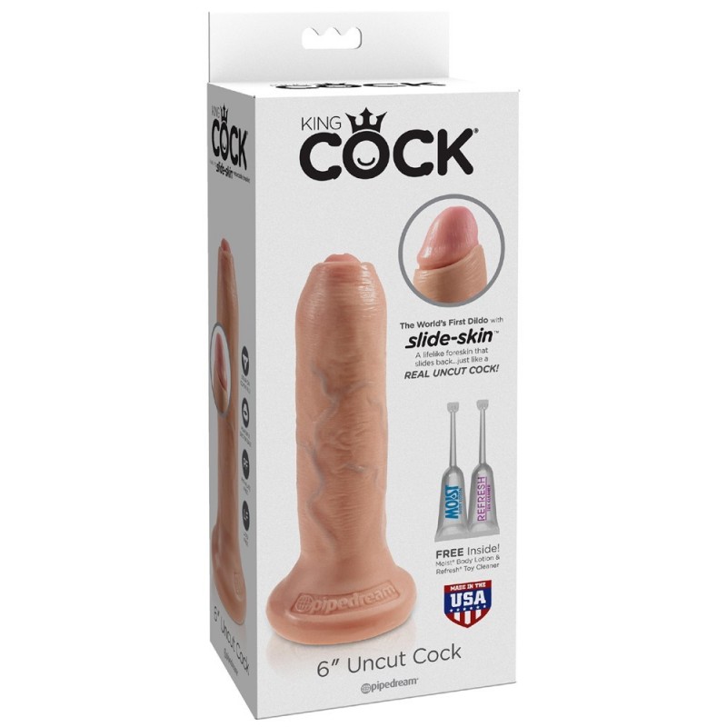 Gode Realiste qui se Decalotte King Cock 16 cm