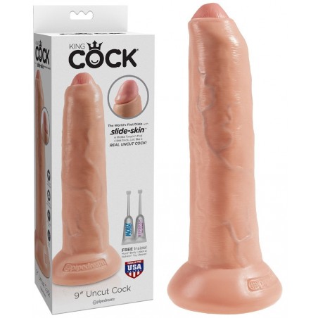 Gode Realiste qui se Decalotte King Cock 23 cm