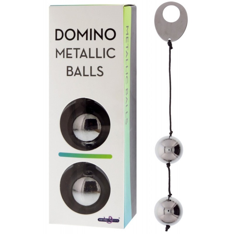 Boules en Metal Chrome Domino