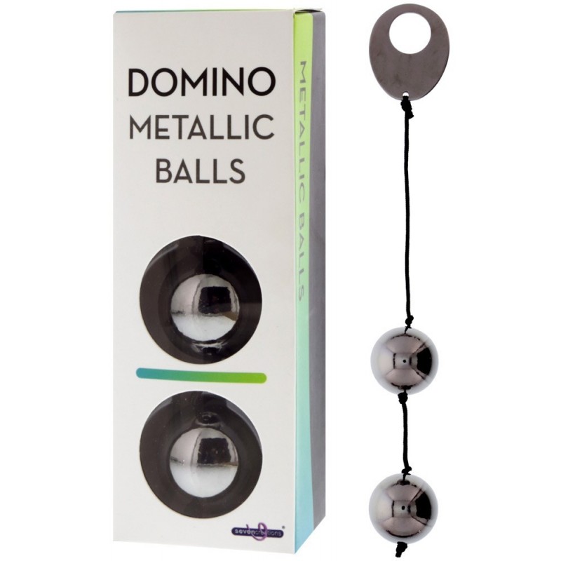 Boules en Metal Chrome Domino