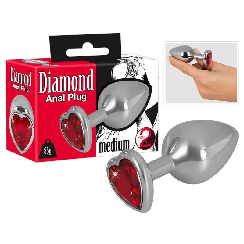 Plug Anal Diamond Coeur Medium