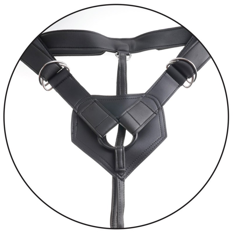 Gode Ceinture qui se Decalotte King Cock 20 cm