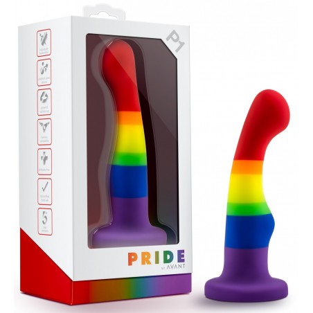 Gode Ventouse en silicone Avant Pride P1 15 cm