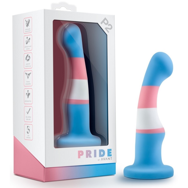 Gode Ventouse en silicone Avant Pride P2 15 cm