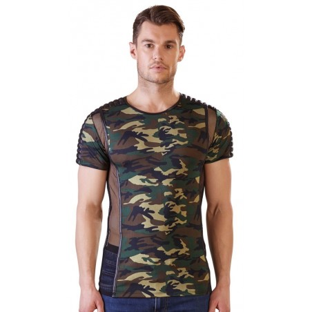 Tee Shirt Camouflage et Tulle XXL