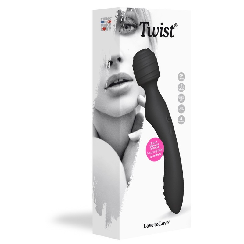 Vibromasseur Rechargeable 2 en 1 Twist