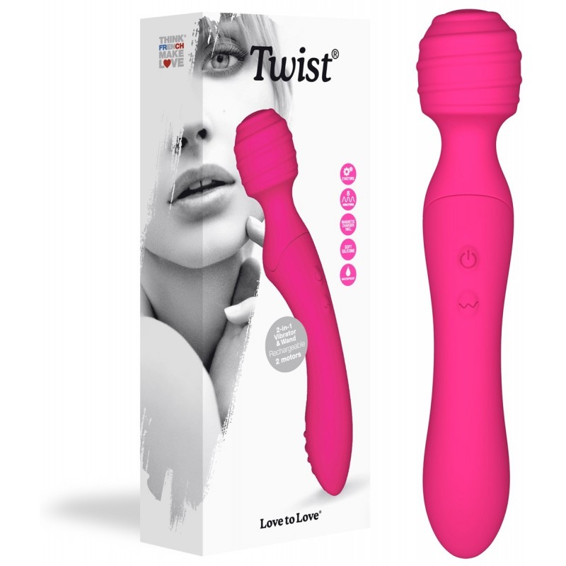 Vibromasseur Rechargeable 2 en 1 Twist