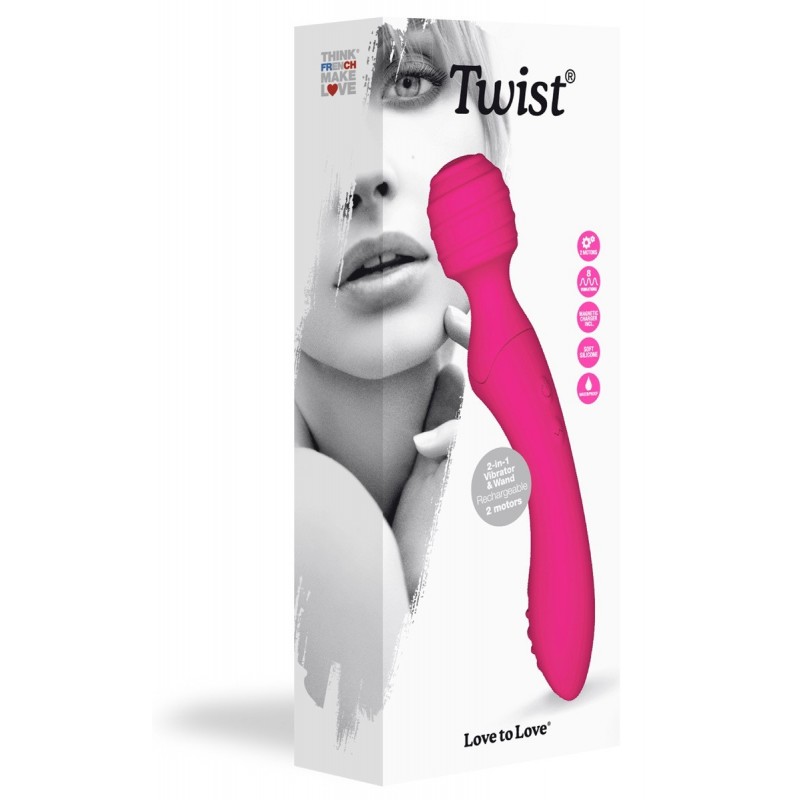 Vibromasseur Rechargeable 2 en 1 Twist